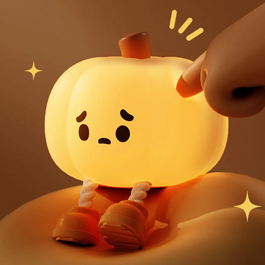 Soft Silicone Pumpkin Night Light